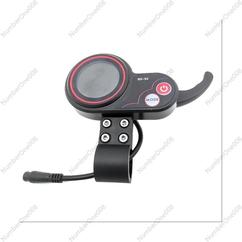 QS-S4 48V-60V Thumb Throttle LCD Display Meter for Zero 8 9 10 8X 10X Electric Scooter 6PIN Display Accessories