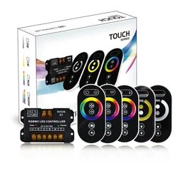 Controlador de carcasa de hierro pequeño, indicador de Control táctil, Dc5-24V, 30A6Key, luz única, Cct, Rgb, smd, cob, stripDimmer