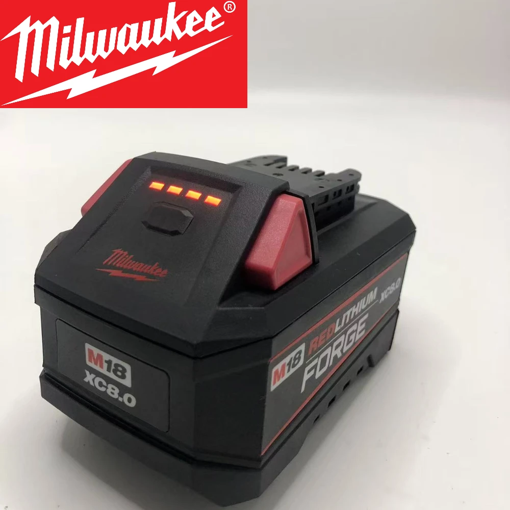 

For Milwaukee 18V Battery M18-HB6 High Energy Battery 8AH ,original for Milwaukee M12-18FC Charger 48-11-1815 Screwdriver Tools