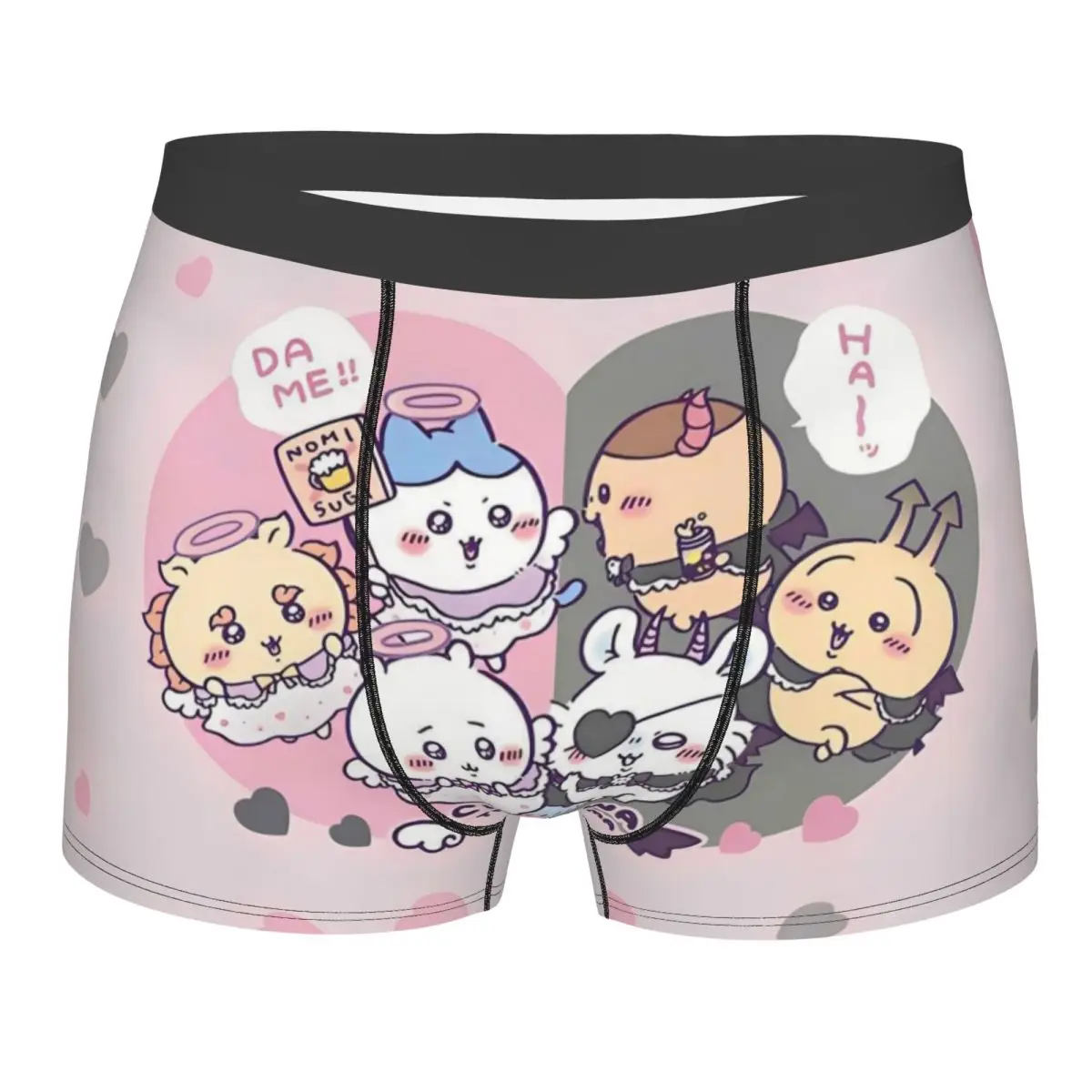 

Funny Boxer Cute Cartoon Chiikawa Hachiware Shorts Panties Briefs Men's Long Underwear Breathable Underpants for Male