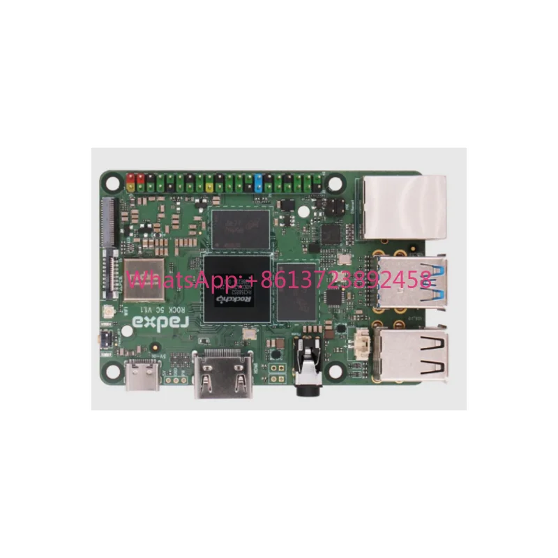 Radxa ROCK 5C RK3588S2/RK3582 Wifi 6 & BT 5 High-Performance Computing USB Ports, Gigabit Ethernet, Wi-Fi Headphone Jackwith