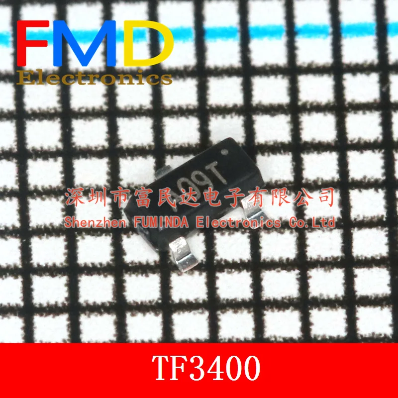 Transistor do efeito de campo, MOSFET, TF3400, SOT-23, brandnew, no estoque