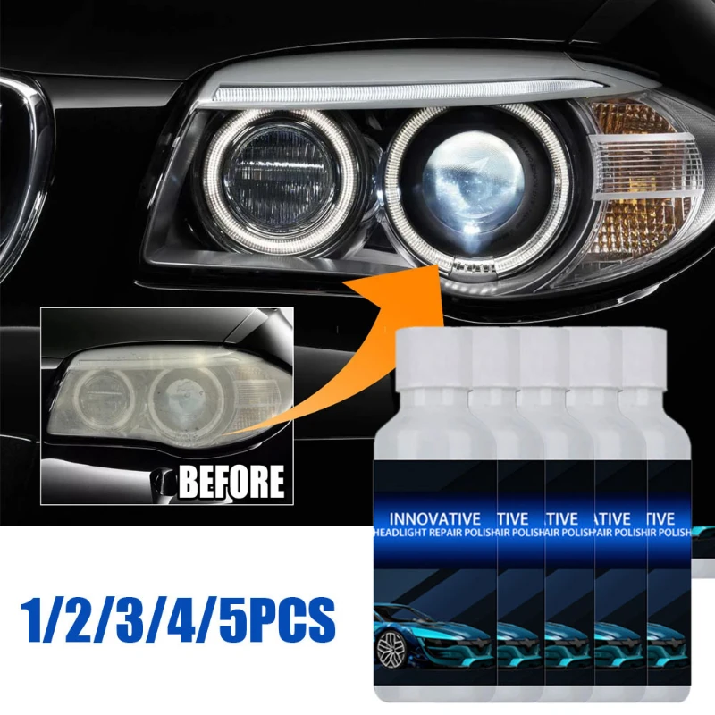 

20ml Car Headlight Polishing Agent Scratch Remover Repair Fluid Headlight Renewal Polish and Maintenance Liquid Auto Accessories