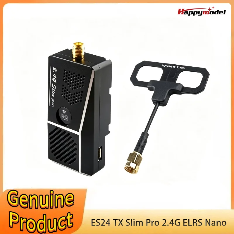 

Happymodel ES24TX Slim Pro 2.4G ExpresLRS Elrs Nano TX Module 1000mw with Antenna for Long Range Fpv Racing Drone Fixed-wing