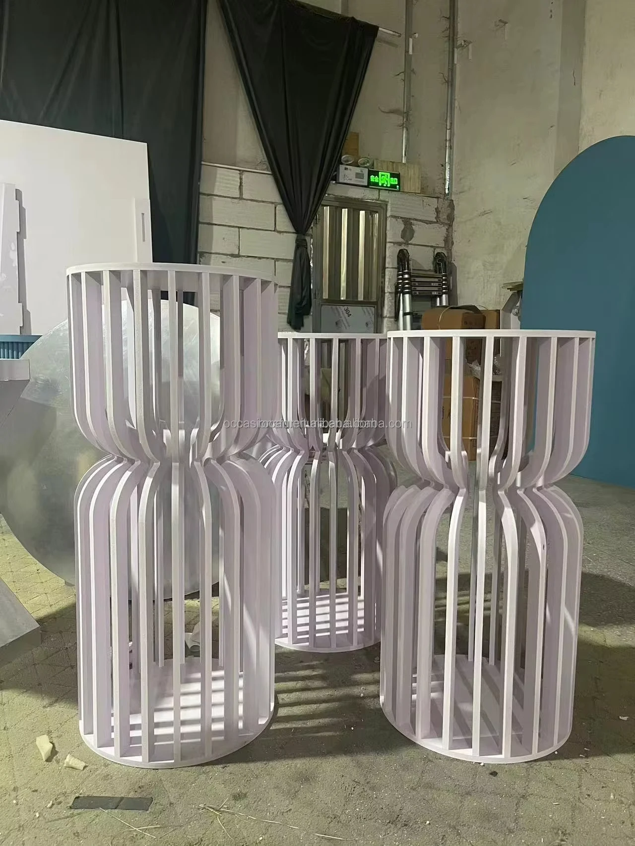 Wedding Decorations Plinths Round Cylinder Floral Plinth Display Stands Cake Pedestal for Marriage Party Events
