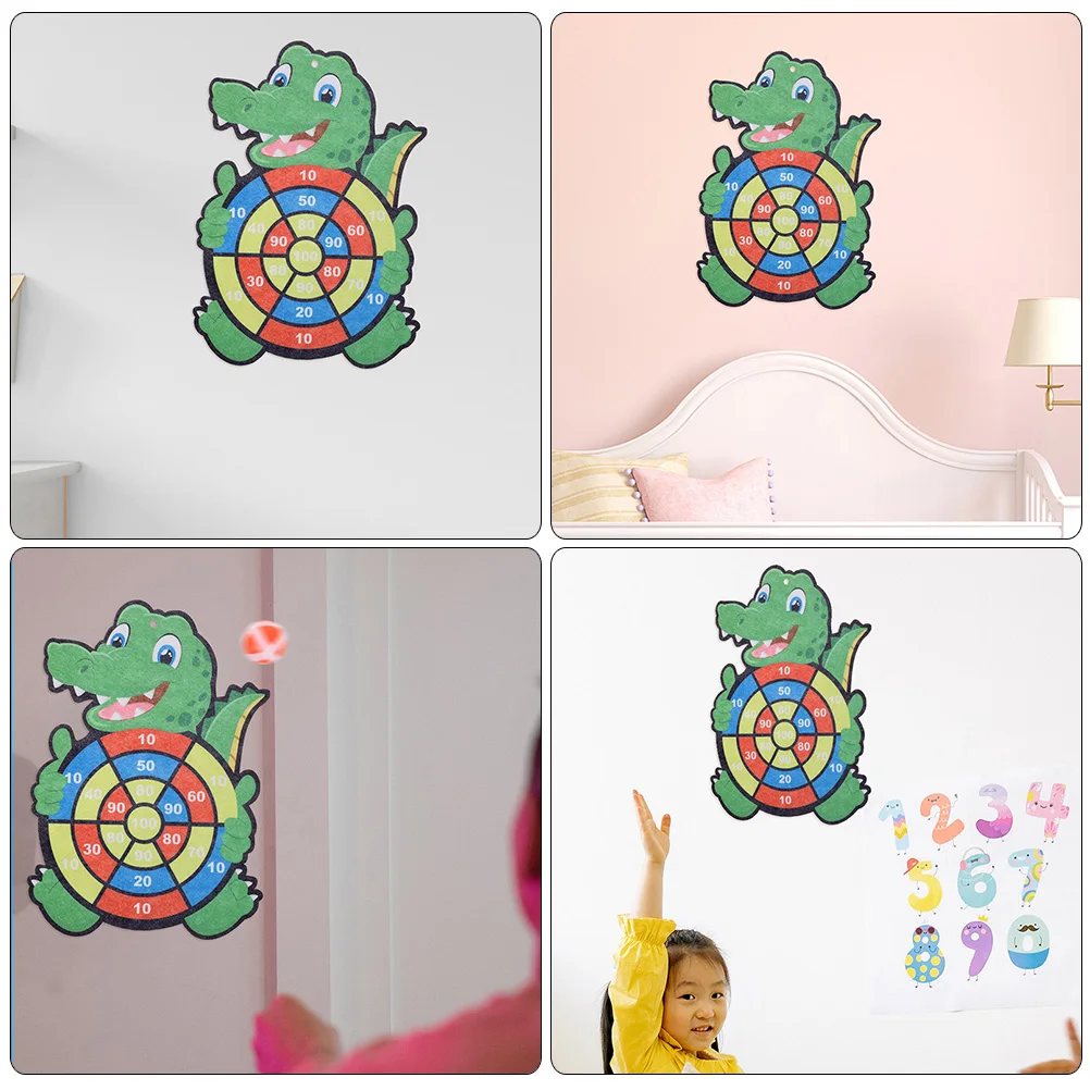 

Sticky Ball Dart Board 2 Sets Sports Toys Balls Kids Indoor Plastic Games Toy Math Skill Practice Wall Hanging