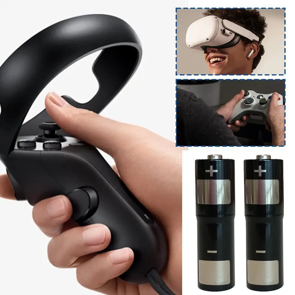 VR Handle AA Battery For Meta 3S/3/2 1800mAh Somatosensory Glasses NiMH Battery For Meta Base Battery