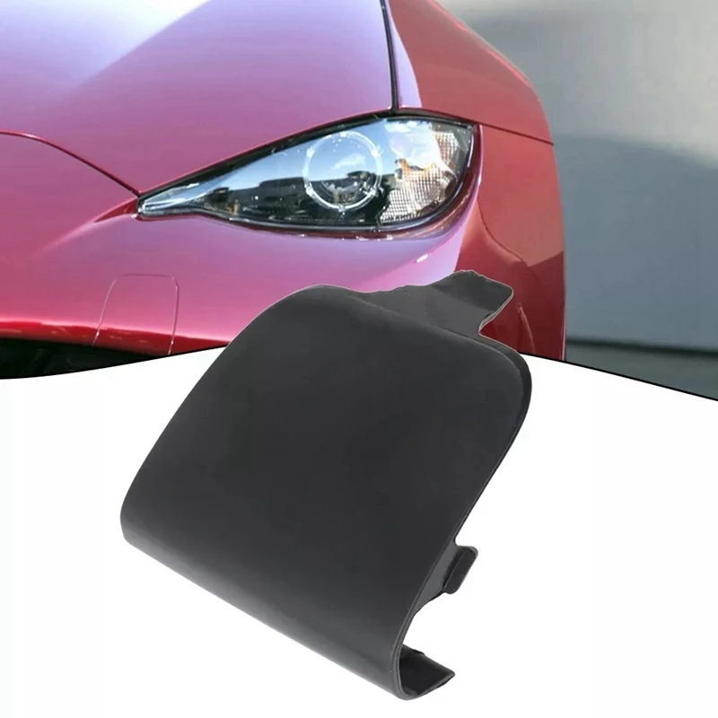 N24350A11BB Front Bumper Tow Hook Eye Hole Cover Trailer Cap For Mazda MX5 MX-5 Miata 2016-2023