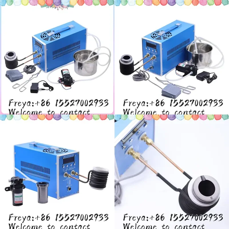 12KW Induction Heater Induction Heating Machine Metal Smelting Furnace Welding Metal Quenching Equipment 1 SET