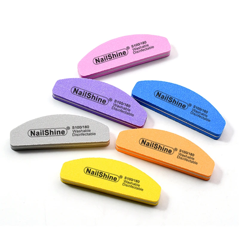 10Pcs Sponge Nail File Washable Reusable Coarse And Fine Double Sided Nail Sanding Buffing Block Professional Manicure Tools Kit