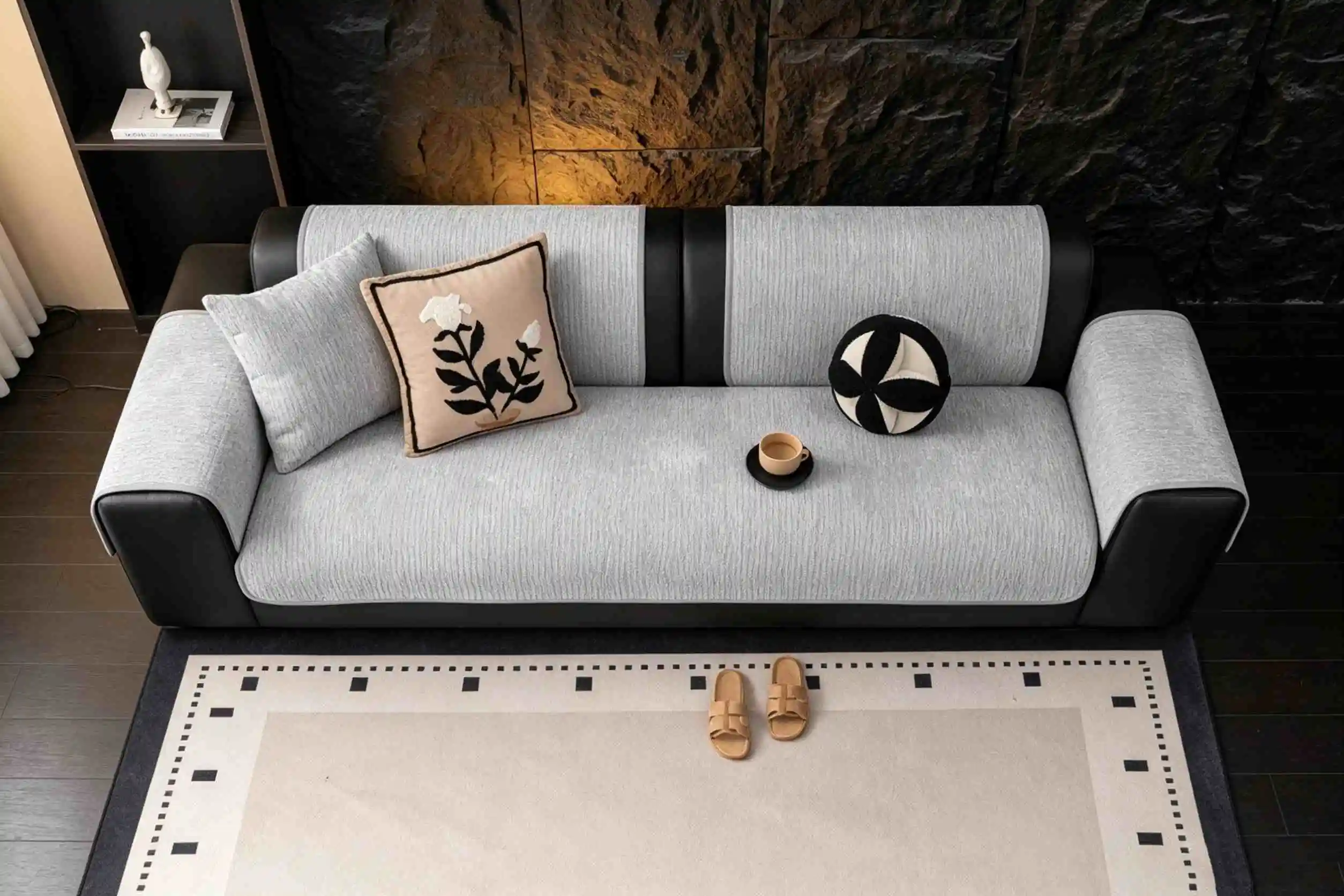 

Nordic Chenille Sofa Seat Cover for Living Room Non-slip Couch Mat Towel Soft Corner Sofa Slipcover Seat Home Protection Pad