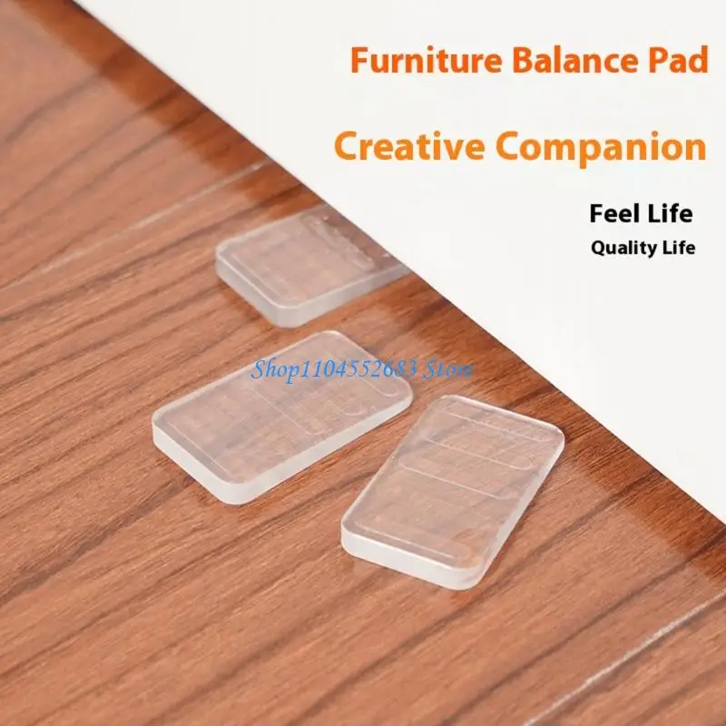 

Y6GD 4/8Pcs Clear Table Shims Furniture Leveling Shims Clear Table Leg Wobble Wedges Adjustable Furniture Levelers Enduring