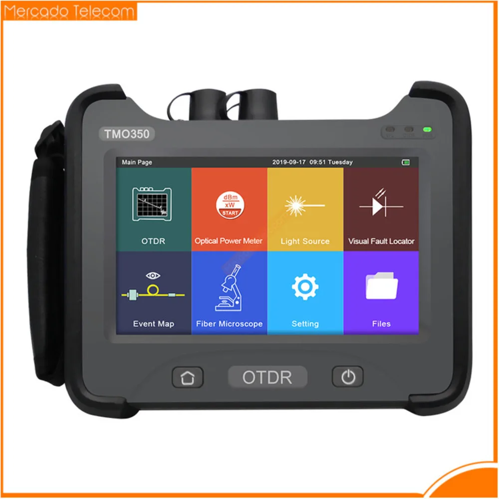 TMO350 1310/1550nm Four Wavelength Single and Multi-mode Integrated Large Touch Screen OTDR Optical Time Domain Reflectometer