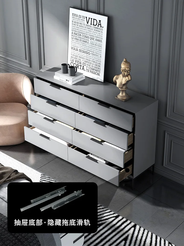 Italian Minimalism Eight Drawer Cabinets Modern Minimalism
