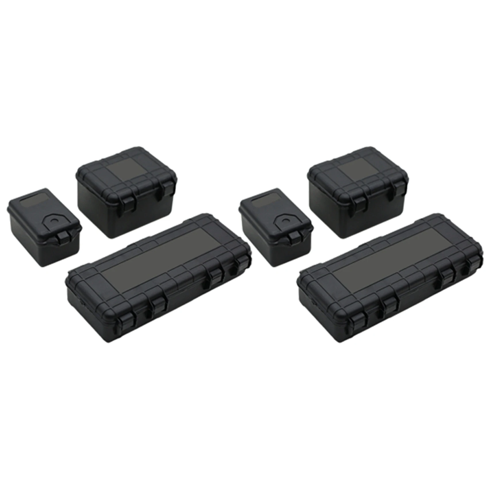 9Pcs Plastic RC Car Storage Box Decoration Tool For Traxxas Trx4 Axial Scx10 90046 D90 1/10 RC Crawler Accessories Black