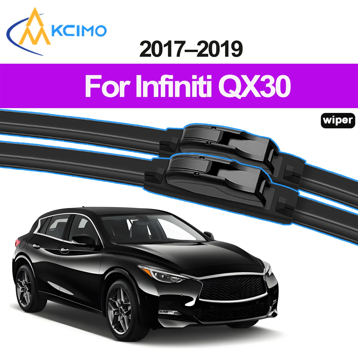 

2PCS HD Car Windscreen Wipers for Infiniti QX30 H15 2017-2019 Front Windshield Auto Wipers Blade Accessories 2019 2018 2017 2016