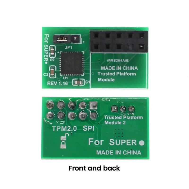 New Electronics TPM2.0 Module 10 Pin TPM 2.0 Security Processor Trusted Platform for AOM-TPM-9670H