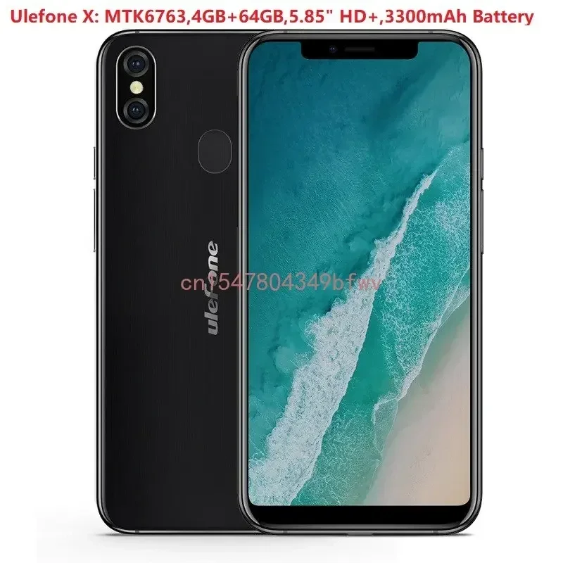 Nuova batteria del telefono ulefone X 3300mah 3.8V per Ulefone X Android 8.1 Telefono cellulare 5.85 "HD + MT6763 Octa Core