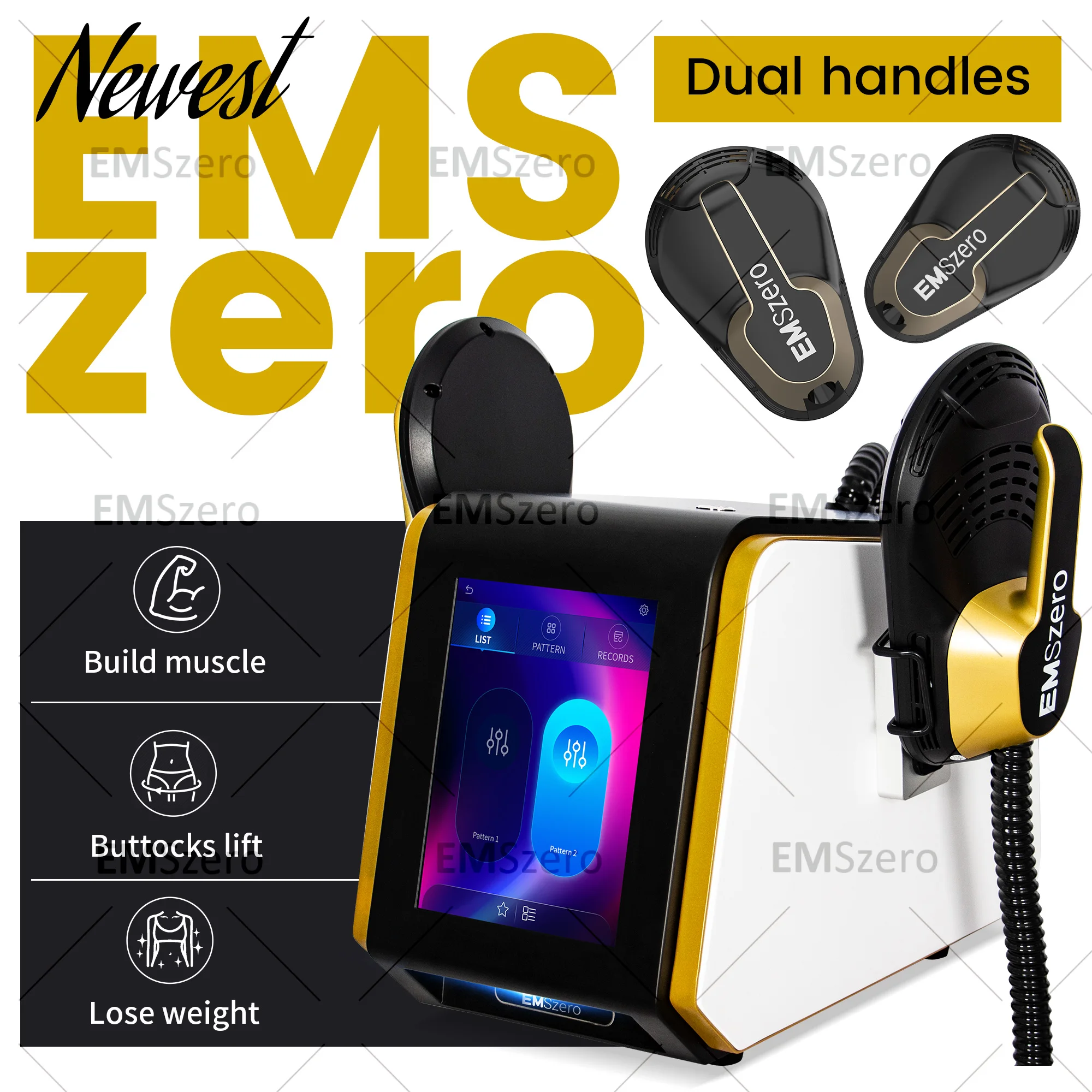 EMS Body Sculpt Machine RF Sculpting Weight Loss Burning Fat Slimming Muscle Stimulation Equipment 6500W HI-EMT MYOslim EMS