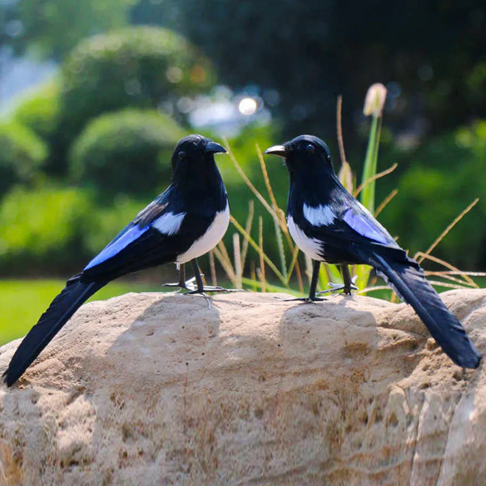 

bird animal figure for kids children gifts family store shop hotel cafe bar restaurant decoration simulation magpie bird model