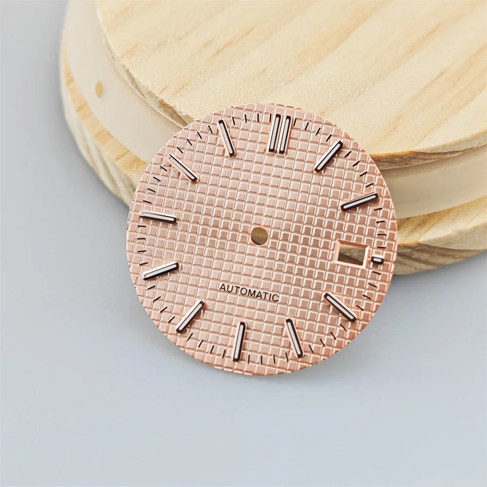 NH35 dial farmhouse oak NH36 dial PP modified DIY watch accessory green luminous dial 31mm assembly S accessory DIY style