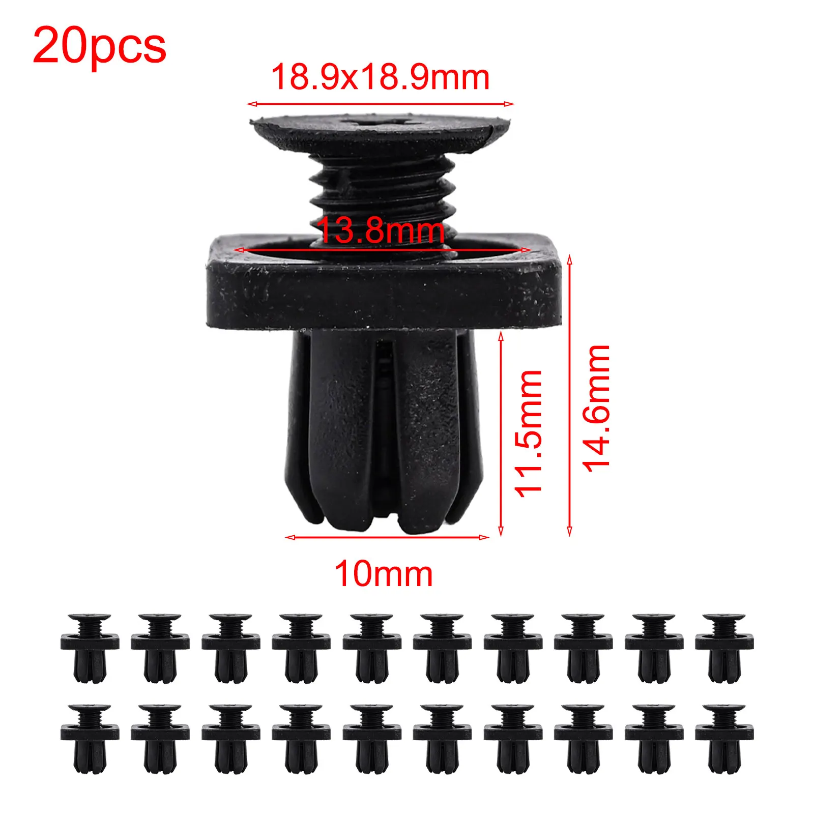 

20pcs Car Mudguard Clip Fender Clips 91514-TG1-T01 For Honda For HRV For Accord For Odyssey For CRV Car Accessories