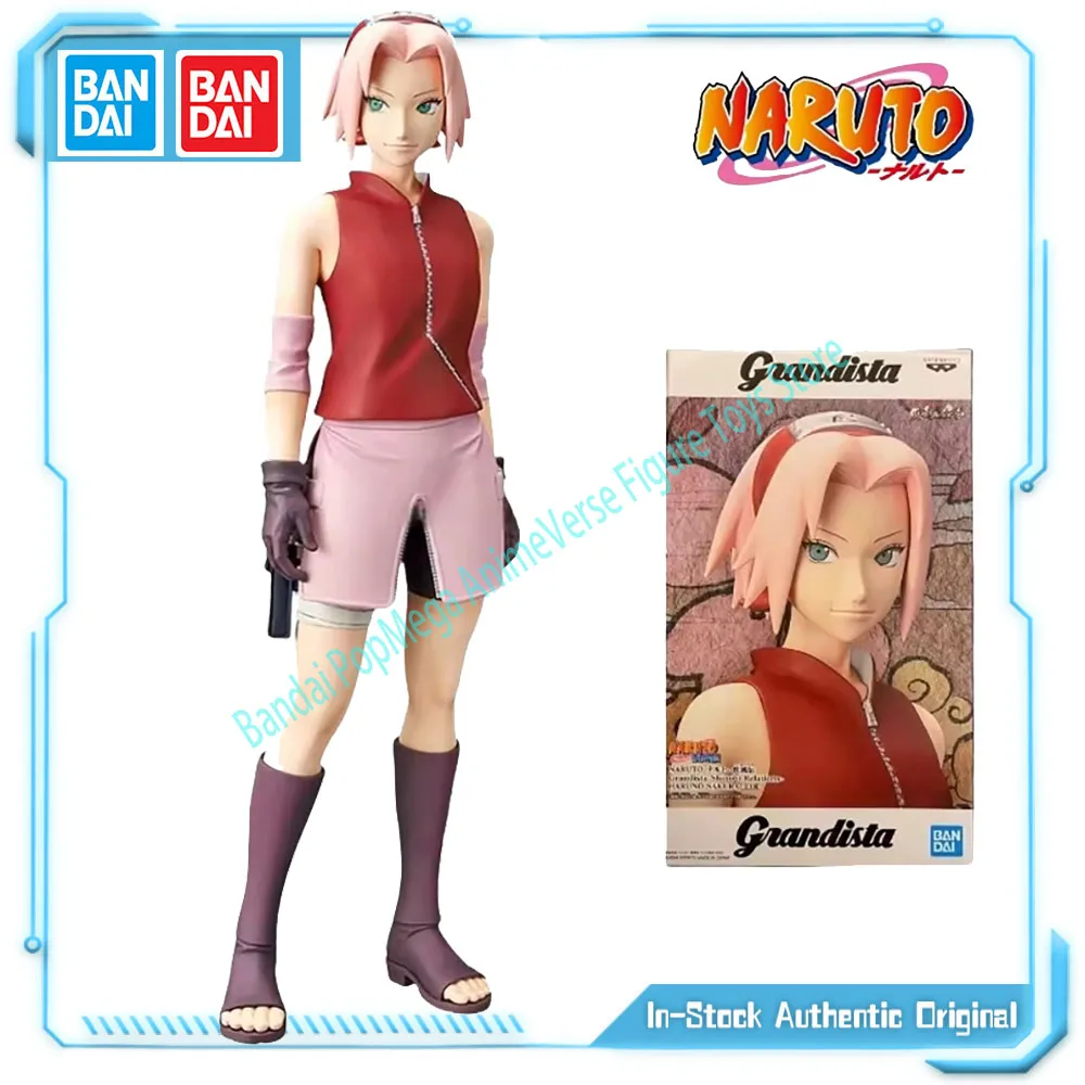 En Stock 100% Original Bandai Grandista paysage série Shinobi relations Haruno Sakura modèle ornement jouet Figure Collection cadeau