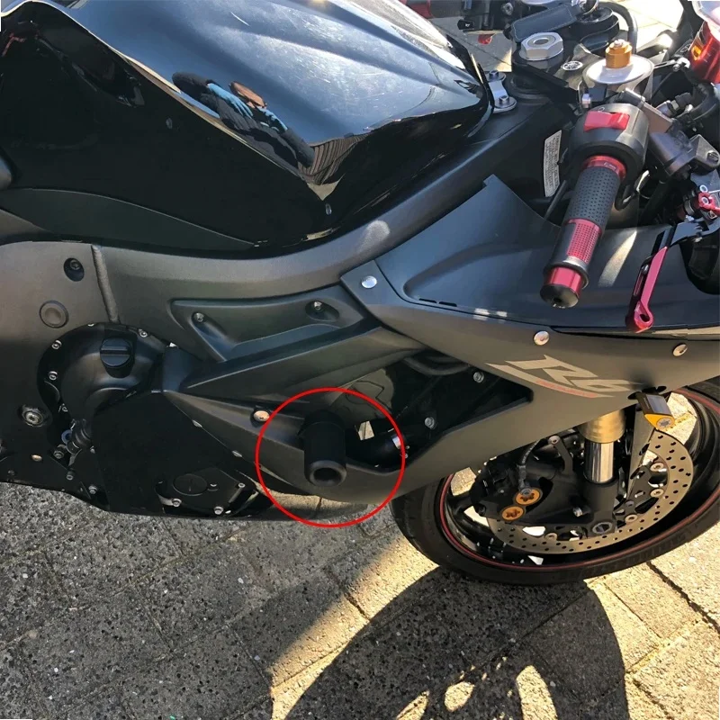 Fit For YAMAHA YZF-R6 YZF R6 2003-2005 YZF-R6S YZF R6S 2006-2008 Motorcycle Not Cut Frame Sliders Crash Falling Protection Pad