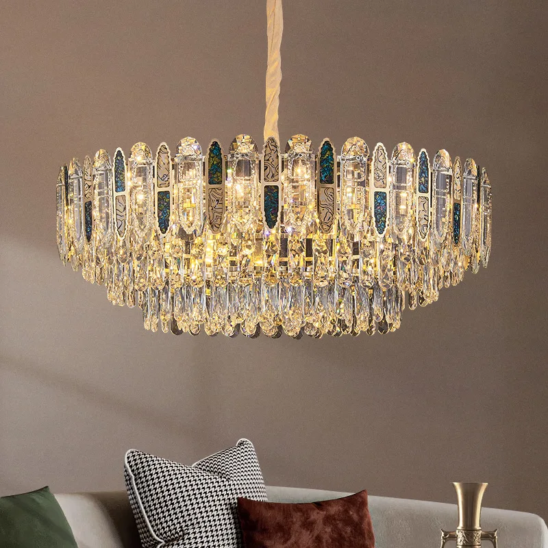

Nordic Luxurious Colored Stone Led Pendant Lamp for Living Dining Table Room Bedroom Home Decor Lusters Hanging Light Luminaires