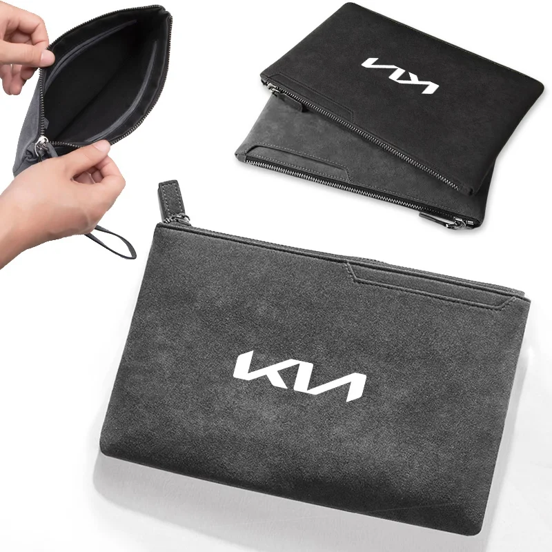 Porte-clés Sudue, porte-cartes, étui pour clés de voiture, pochette de rangement pour Kia Rio Ceed Sportage Cerato Soul Sorento Picanto Optima