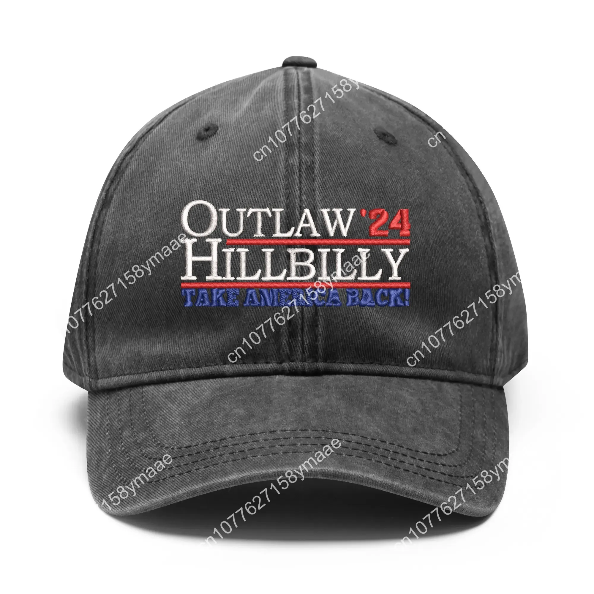 

Outlaw Hillbilly 2024 Embroidery Hats Mens Womens Sports Baseball Hat Hip Hop Custom Cap Personalized Text Cowboy Trucker Cap