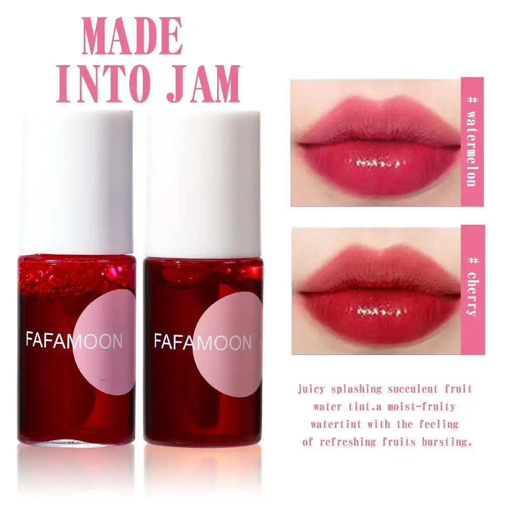 New 4 Color Water Liquid Tint Long Lasting Waterproof Lip Glaze High Pigment Non-Stick Lip Cheek Rouge Daily Makeup
