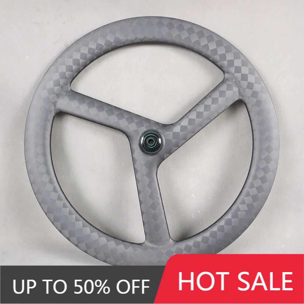 

STLF 18K Matte 58-3S Полностью карбоновые 3 спицы 700c Колесная пара для шоссейных/велосипедов/треков Бескамерные карбоновые диски Колеса Плетеная пара велосипедных колес