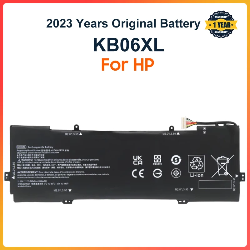 KB06XL Laptop Battery For HP Spectre x360 15-BL002XX Z6L01EA Z6K97EA Z6K99EA Z6K96EA Z6L00EA Z6L02EA HSTNN-DB7R 79.2WH