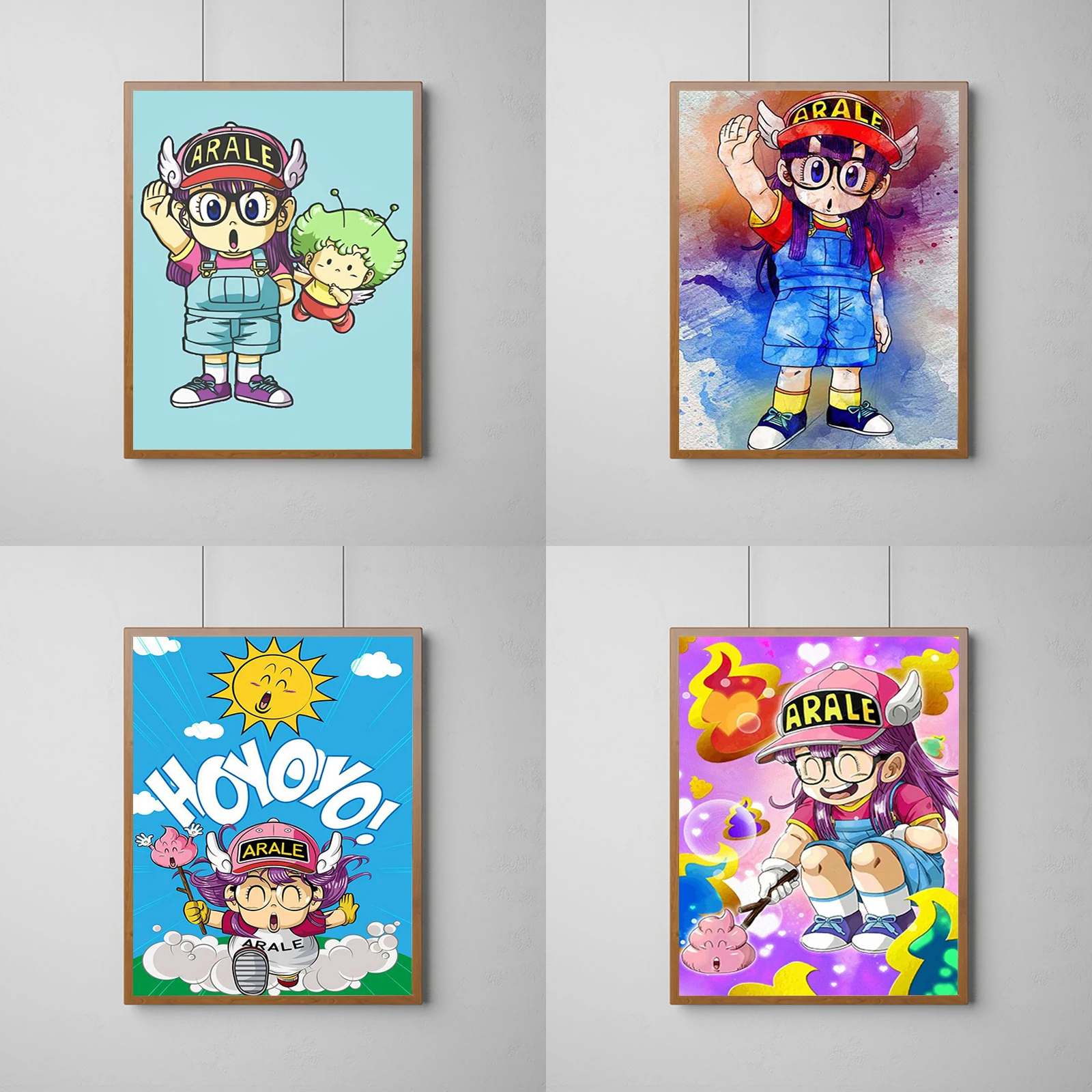 

Dr.Slump ARALE Anime Poster Decoration Home Print Decorative Paintings Posters for Wall Art Painting on Canvas Room Decor Decor