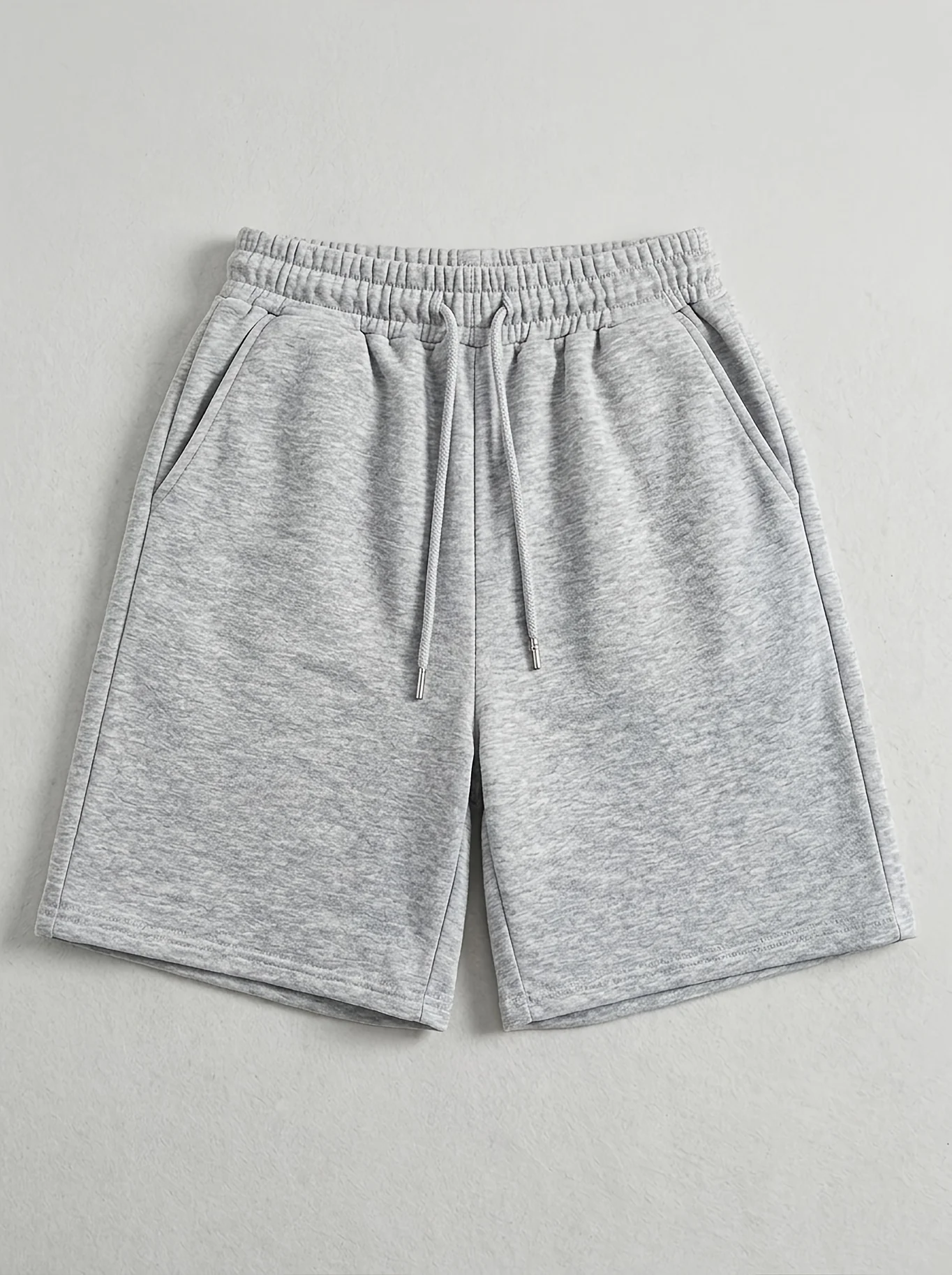 Pantalones cortos deportivos con cintura elástica y cordón, de estilo informal, con bolsillos, ideales para hacer ejercicio en casa, para el uso diario y para actividades al aire libre.
