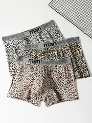 Men's underwear new 3 pairs of fashion high-grade sexy patterned boxer shorts comfortable, soft and breathable men's boxers