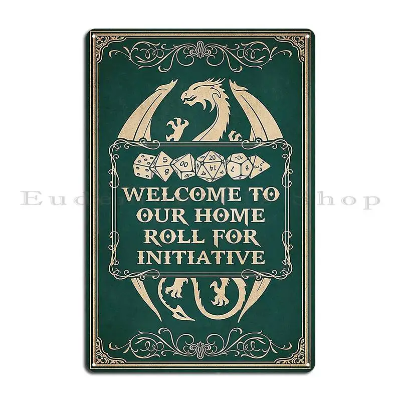 Game Tavern Dnd Welcome To Our Home Poster Dalimilkoleno Metal Signs Designs Wall Decor Living Room Living Room Tin Sign Poster