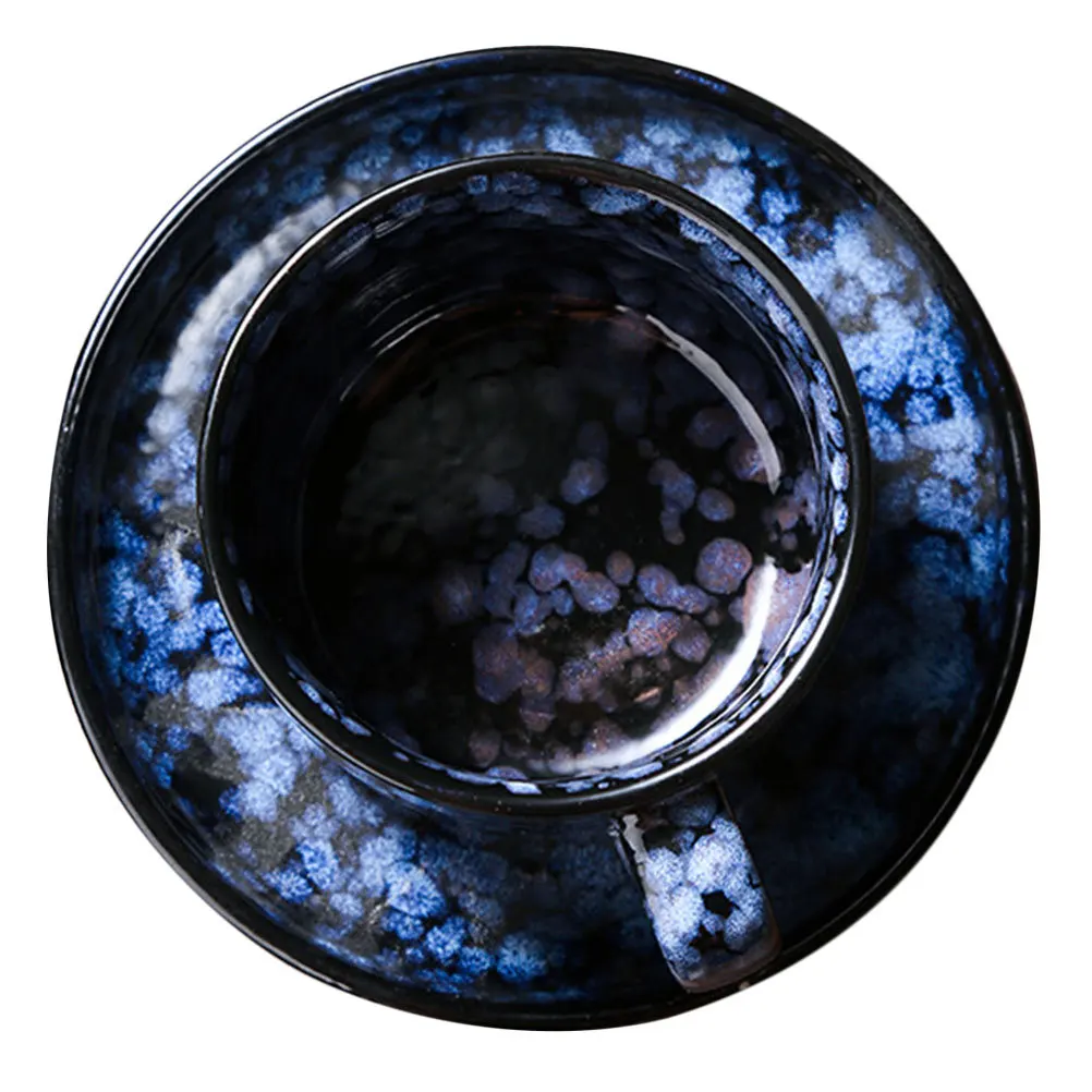 

1Set Ceramic Coffee Cup with Saucer Fine Craftsmanship Versatile Mug for Coffee Milk Tea Breakfast Use Afternoon Tea Milk Cup