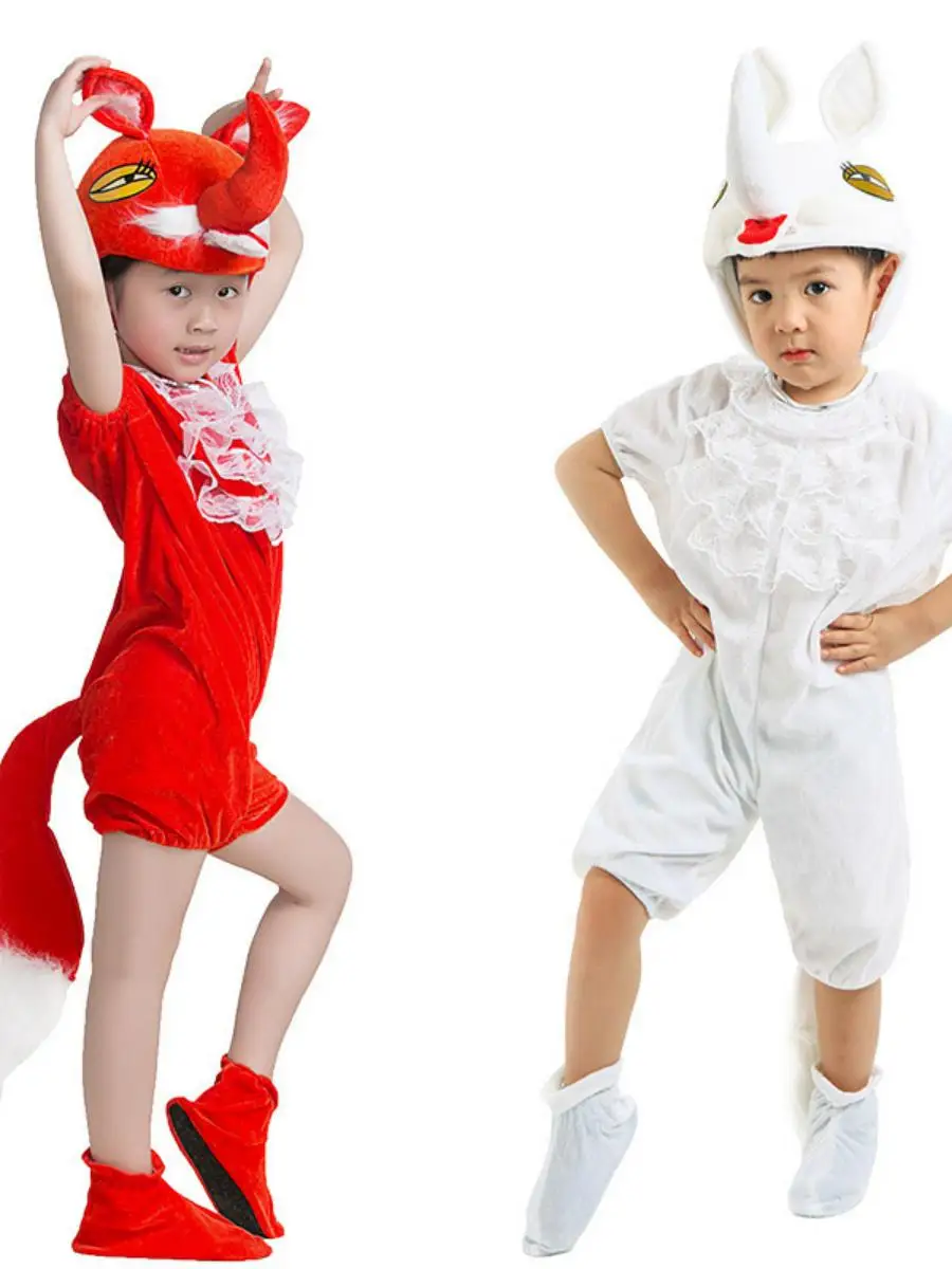Disfraz Infantil Animal: Zorro, Conejo, Ciervo, Vaca