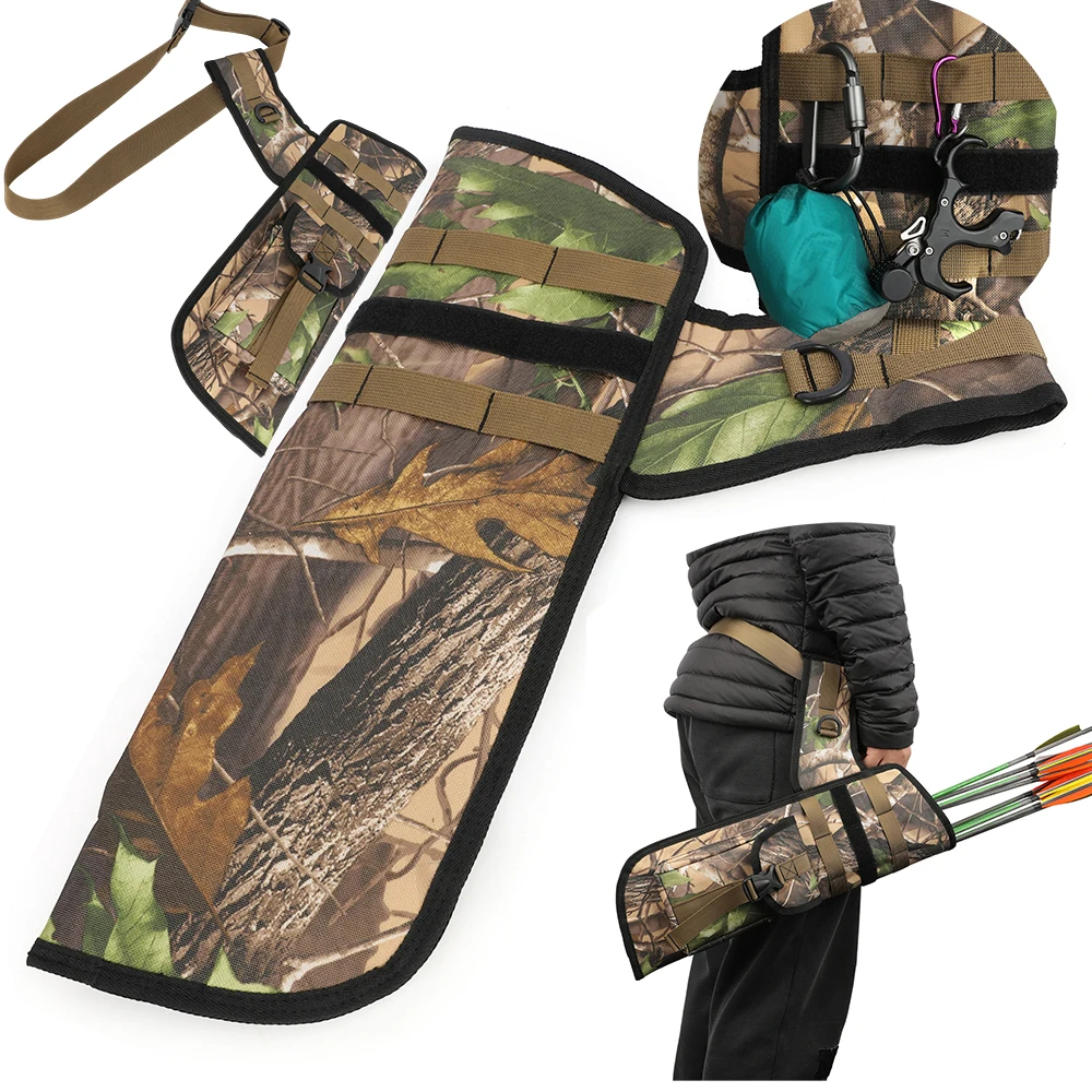 

Archery Arrow Quiver Large Capacity Portable Oxford Fabric Holder Pocket for Outdoors Hunting Shooting Competition Accessories