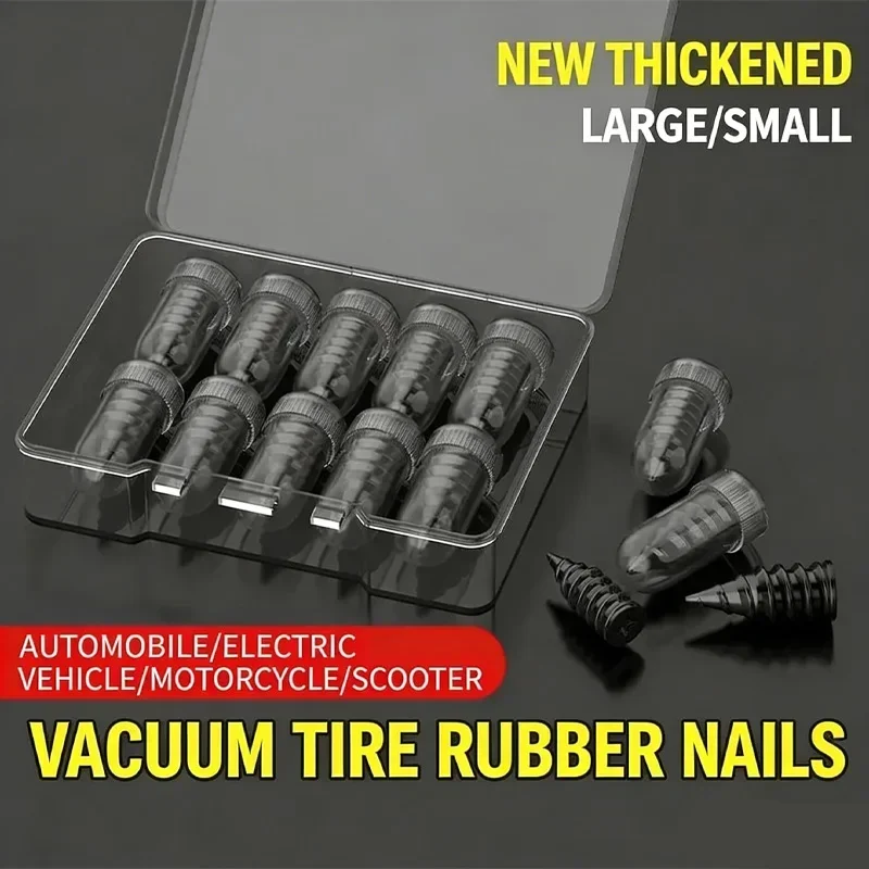 Emergency Tire Repair Kit - Quick Fix Heavy-Duty Glue & Rubber Strips for Cars/Trucks/RVs Puncture, On-the-Go Safety