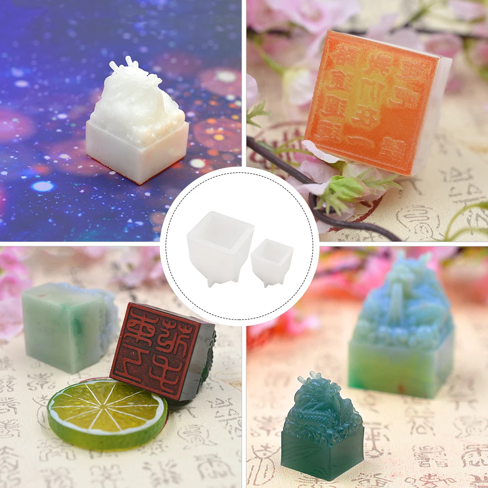 

2PCS Crystal Epoxy Silicone Mold Seal Adornment Craft Ornament DIY Casting Jewelry Accessories Premium Quality Safe Use