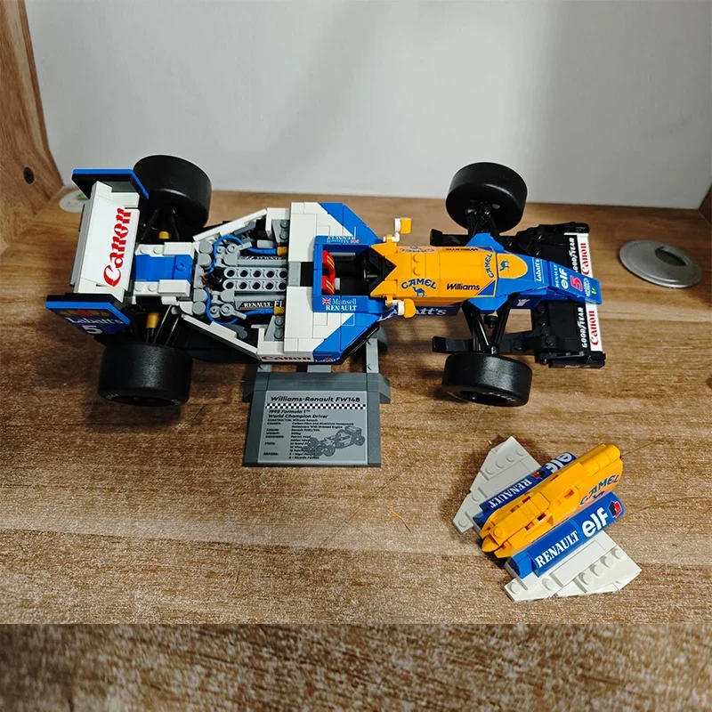 

2025NEW 799Pcs Williams Racing FW14B Nigel Mansell 10353 Mechanical Group Bricks Assembly Model Toy Adults Gift Collection Decor