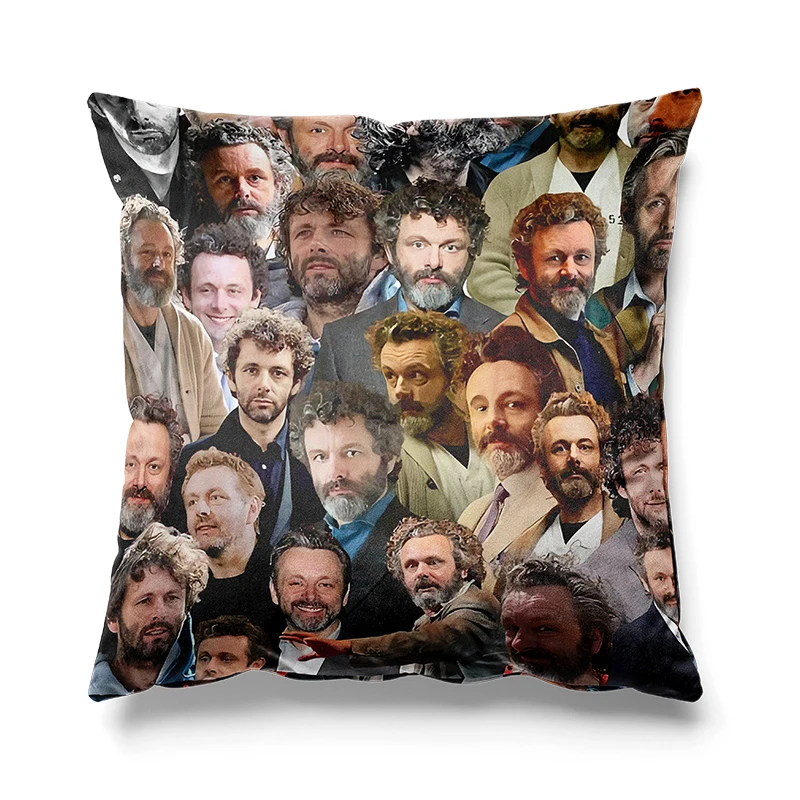 Aertemisi 18'' x 18''  Michael Sheen Photo Collage Square Throw Pillow Cushion Covers Cases  Pillowcases for Sofa 45cm x 45cm