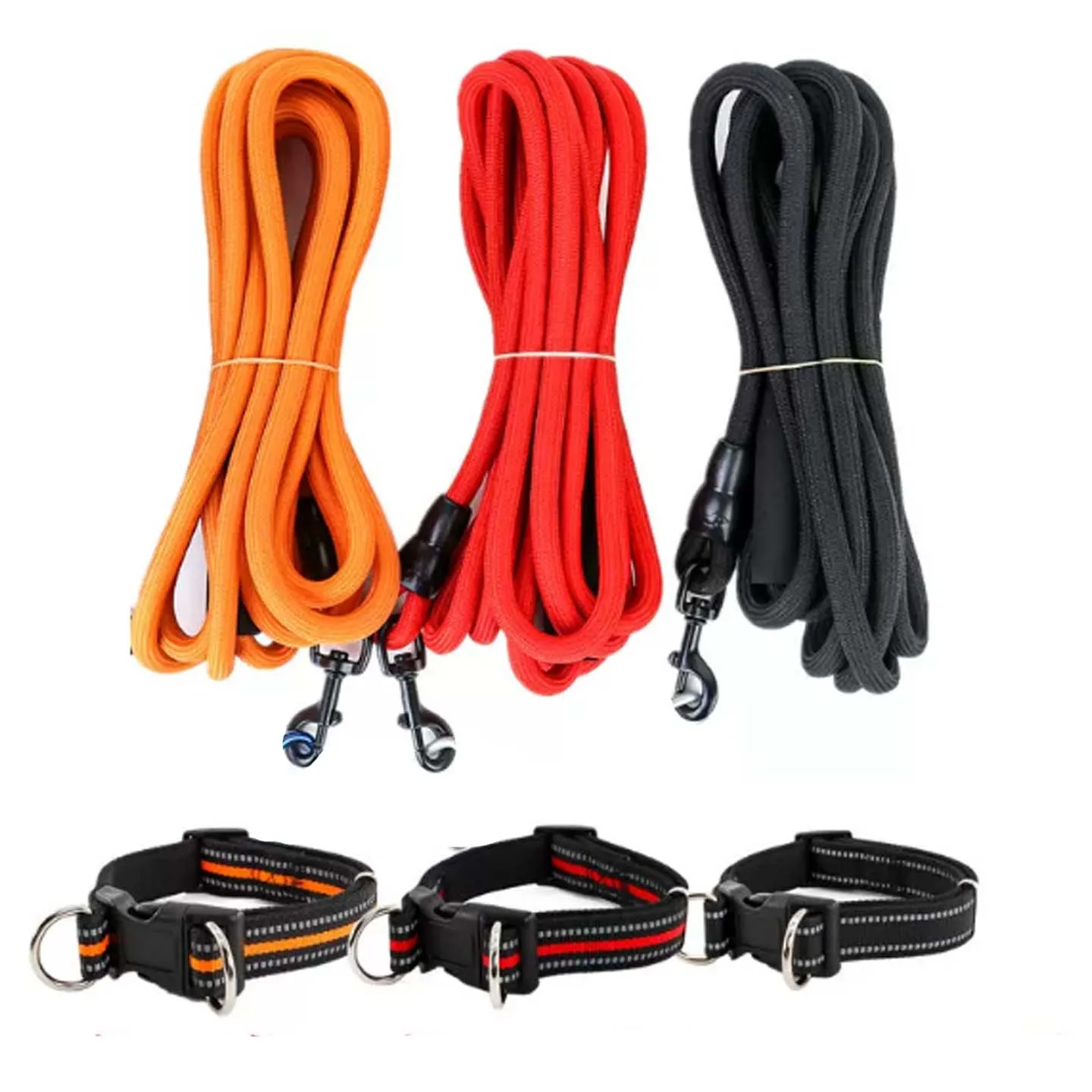 High strength woven round rope, outdoor durability, EVA foam handle, 360 ° rotating metal hook, length selection