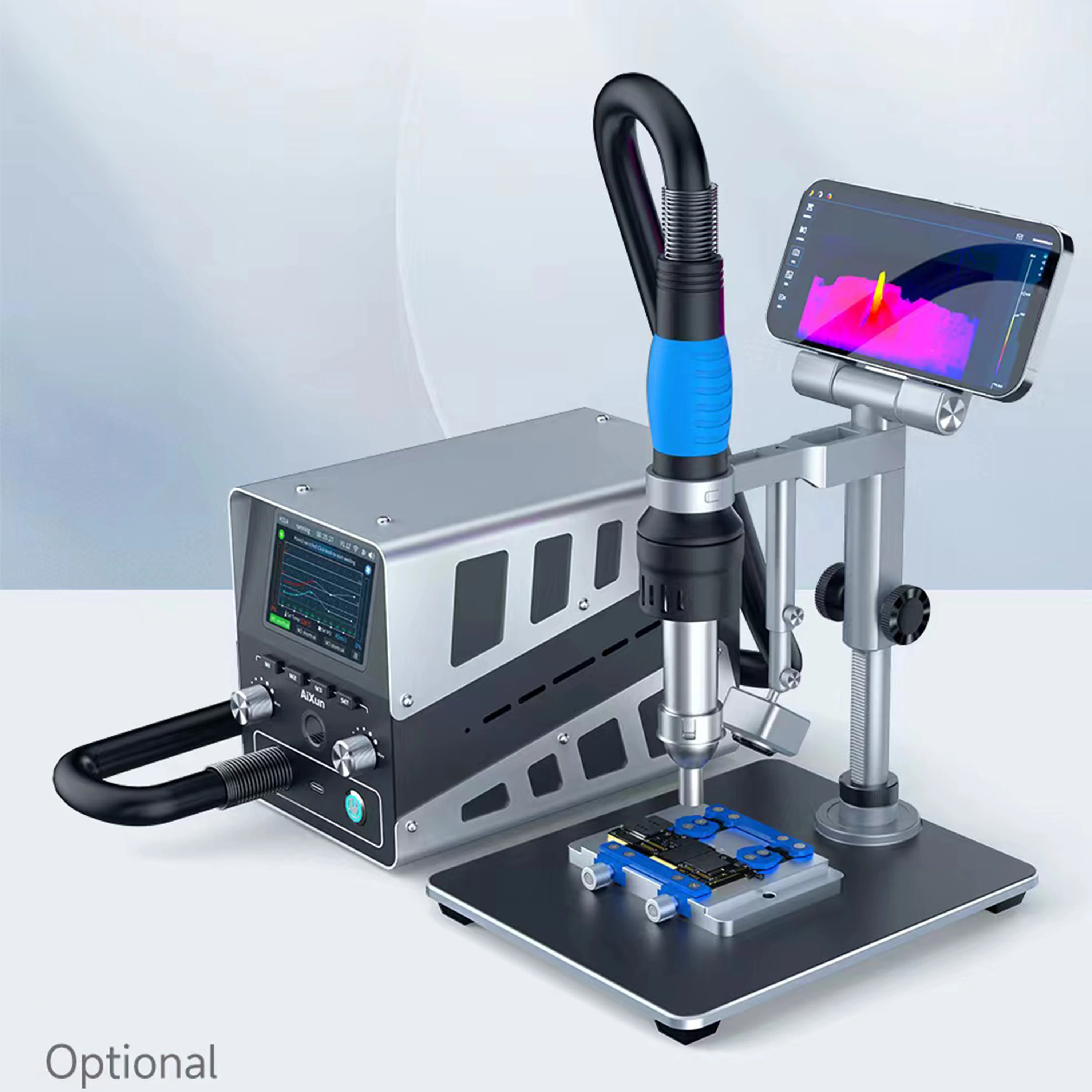 Aixun H314 Intelligent Hot Air Gun Soldering Station 1400W Digital High Power BGA Rework Heating Station With Nozzle