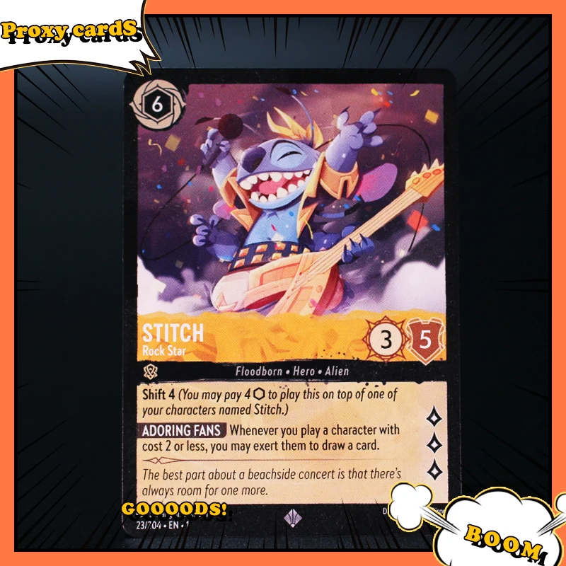 

Прокси-карты для развлекательных игр Lorcana, карты на заказ, коллекционные фольгированные флэш-карты, обычные карты, коллекция игрушек с Микки Маусом, подарок