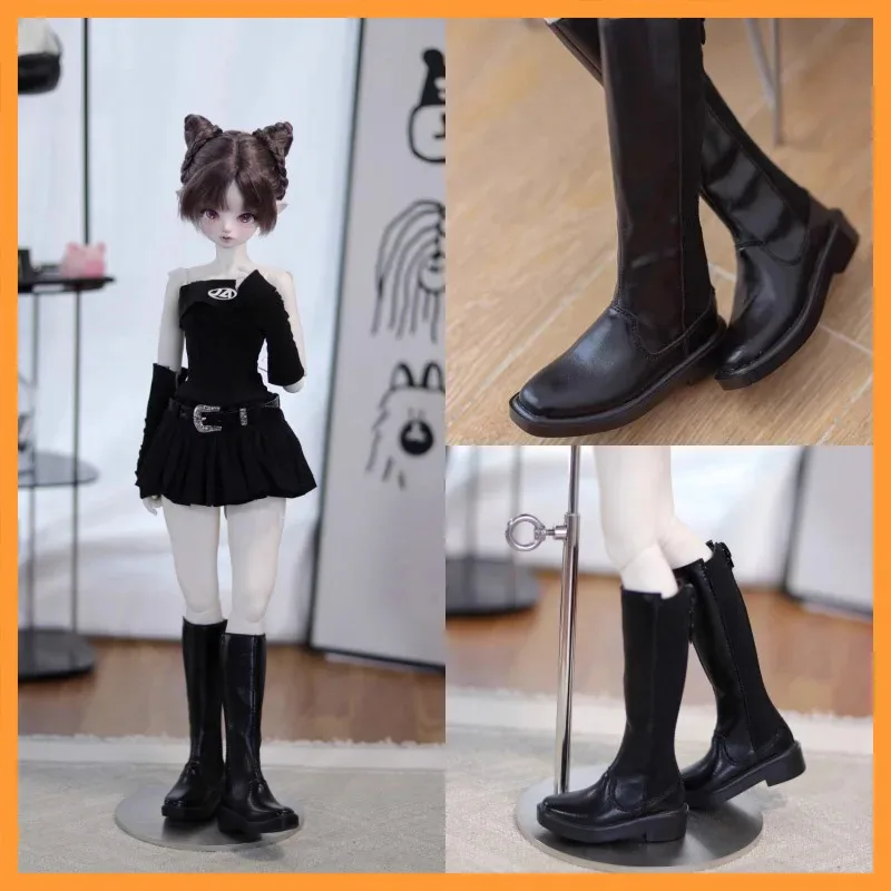 

Масштаб 1/4, масштаб 027, модные модные темпераментные сапоги до колена из спилка, подходят для 3 очков, 4 очка ID75, большие куклы