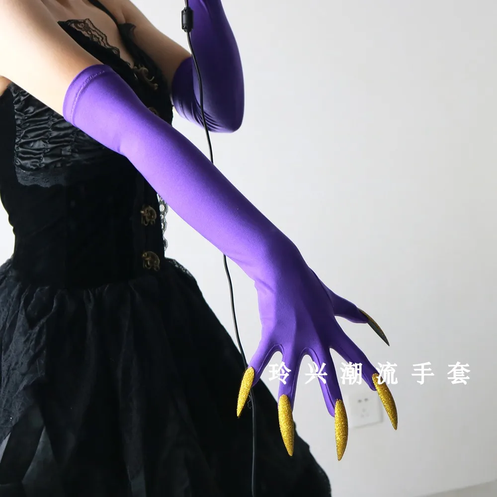 Nagelhandschuhe, lange Geisterkrallen, schwarz-grün, Dämon, Halloween-Party, Cosplay, Kleidung, Accessoires, Requisiten, Hexe, Gothic, elastisch, dehnbar – Detail 20
